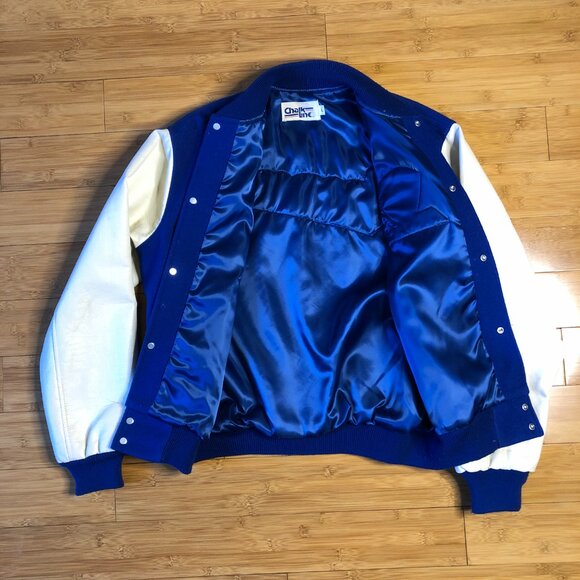 Milwaukee Brewers Wool Leather Varsity Jacket Vtg 90s Large Baseball Letterman - Picture 11 of 14